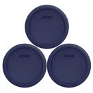 Tampa de armazenamento de alimentos Pyrex 7201-PC 950 ml azul escuro, pacote com 3
