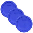 Tampa de armazenamento de alimentos Pyrex 7201-PC 950 ml Cadet Blue, pacote com 3