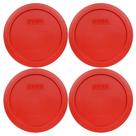 Tampa de armazenamento Pyrex 7201-PC Poppy Red Round 950 ml (pacote com 4)