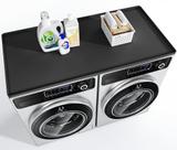 Tampa de bancada para lavadora e secadora OrderCrafters Black Silicone