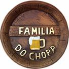 Tampa de Barril Rústica Grande em Alto Relevo Decor - Família do Chopp
