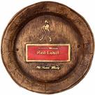 Tampa de Barril Rústica Grande em Alto Relevo Decor - Whisky Red Label