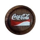 Tampa de Barril Rústica Média em Alto Relevo Decor - Coca-Cola