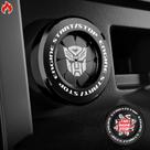 Tampa de botão Tybasthe Rotary Push Start Transformers preta