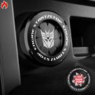 Tampa de botão Tybasthe Rotary Push Start Transformers preta