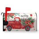Tampa de caixa de correio Dacawin, caminhão vermelho de Natal de 21 x 18 polegadas