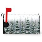 Tampa de caixa de correio Dacawin Winter Pine Trees 53x46cm à prova d'água