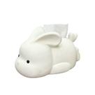 Tampa de caixa de lenços Ceramic Bunny Rabbit Shape 32x20x10cm