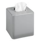 Tampa de caixa de lenços MDesign Unity Collection Metal Square Grey