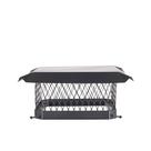 Tampa de chaminé HY-C Shelter 13 x 13 em aço galvanizado de combustão única