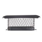Tampa de chaminé HY-C Shelter 9x13 em aço galvanizado de combustão única