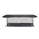 Tampa de chaminé HY-C Shelter 9x18cm em aço galvanizado de combustão única