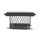 Tampa de chaminé HY-C Shelter 9x9 em aço galvanizado de combustão única