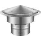 Tampa de chaminé VEVOR 15 cm para todas as condições climáticas com parafusos reforçados prateados