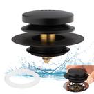 Tampa de drenagem de banho Artiwell Universal Tip Toe Matt Black