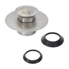 Tampa de drenagem de banho Danco 10534 Metal de níquel escovado