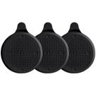 Tampa de drenagem MR.SIGA Silicone de 5,1 cm de diâmetro preta, pacote com 3 unidades