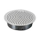 Tampa De Drenagem Redonda Em Aço Inoxidável Com Tubo Interno E Filtro Para Ralo De Cozinha