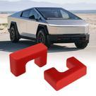 Tampa de engate de trailer Klutchtech para Tesla Cybertruck 2024-25 vermelha
