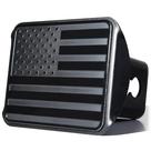 Tampa de engate ZONETECH Tactical USA American Flag em aço inoxidável