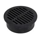 Tampa de grade NDS 40 para tubos de drenagem de 15 cm, plástico preto