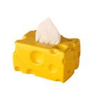 Tampa de lenços de papel em cerâmica em forma de queijo 15,5x12x9cm 500g Tampa de lenços de papel em cerâmica em forma de queijo 15,5x12x9cm 500g