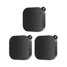 Tampa De Lente De Silicone Preta Para GoPro Hero 13 12 11 10 9, Capa Protetora Contra Poeira,