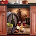Tampa de máquina de lavar louça Wowfeel Wine Kitchen Country Grape 58,5x66cm