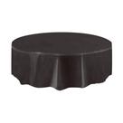 Tampa de mesa: plástico preto sólido, redondo, 84 cm, design elegante