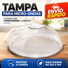 Tampa De Microondas Com Válvula Alça Protetor Comida Para Alimentos Pratos