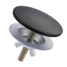 Tampa de orifício de pia de cozinha ALEASHA Matte Black Brass Metal