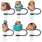 Tampa de palha para Stanley Cup Capybara 10 mm 6 unidades BULKITEM
