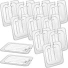 Tampa de panela de alimentos em policarbonato Qunclay universal 1/6 tamanho x12