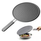 Tampa de panela de silicone Splatter Splatter, estilo IP, resistente ao calor, 11 polegadas