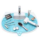 Tampa de pia dobrável Sink Topper Silicone Pacific Blue