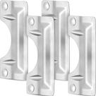 Tampa de placa Latch Guard Landhoow em aço inoxidável 3x7" 4 unidades