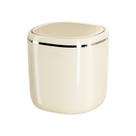 Tampa de prensa de lata de lixo de mesa pequena de plástico 500g 14cm