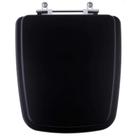 Tampa De Privada Sanitaria Poliester Boss Matte Black Fosco Preto Para Louça Incepa