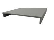 Tampa de proteção para cooktop de 5 bocas com dimensões de até 73cm x 52cm cor Cinza