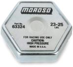 Tampa de radiador Moroso 63324, mola de aço inoxidável de 24 libras
