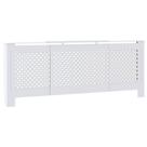 Tampa de radiador vidaXL Modern White MDF de comprimento ajustável Tampa de radiador vidaXL Modern White MDF de comprimento ajustável