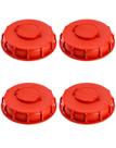 Tampa de sacola IBC QWORK, pacote com 4 unidades para tanque IBC de 6,5 L vermelho Tampa de sacola IBC QWORK, pacote com 4 unidades para tanque IBC de 6,5 L vermelho
