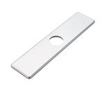 Tampa de torneira de pia, placa de convés BWE, aço inoxidável, 25 cm, cromo