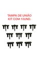 Tampa de União para Porta Sanfonada Kit com 10und Tampa de União para Porta Sanfonada Kit com 10und