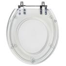 Tampa de Vaso Acrilico Transparente Zip para bacia Incepa 6lpf