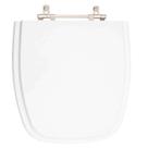 Tampa de Vaso Antimicrobiano Silent Branco para bacia Hervy