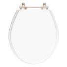Tampa de Vaso em MDF Carina Branco para bacia Ideal Standard