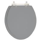 Tampa de Vaso em MDF Fiori Cinza Escuro para bacia Fiori Tampa de Vaso em MDF Fiori Cinza Escuro para bacia Fiori