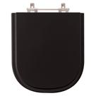 Tampa de Vaso em MDF Flox Preto para bacia Fiori
