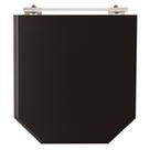Tampa de Vaso Poliester Atrium Preto para Bacia Incepa 6lpf Tampa de Vaso Poliester Atrium Preto para Bacia Incepa 6lpf